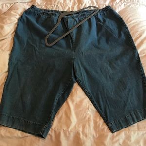 Capri Pants Light Blue Denis Plus Size